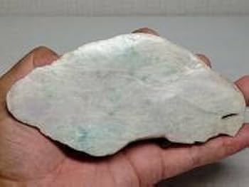 Amazon.co.jp: 白ラベ緑 410g 翡翠 原石 ヒスイ 鉱物 鑑賞石